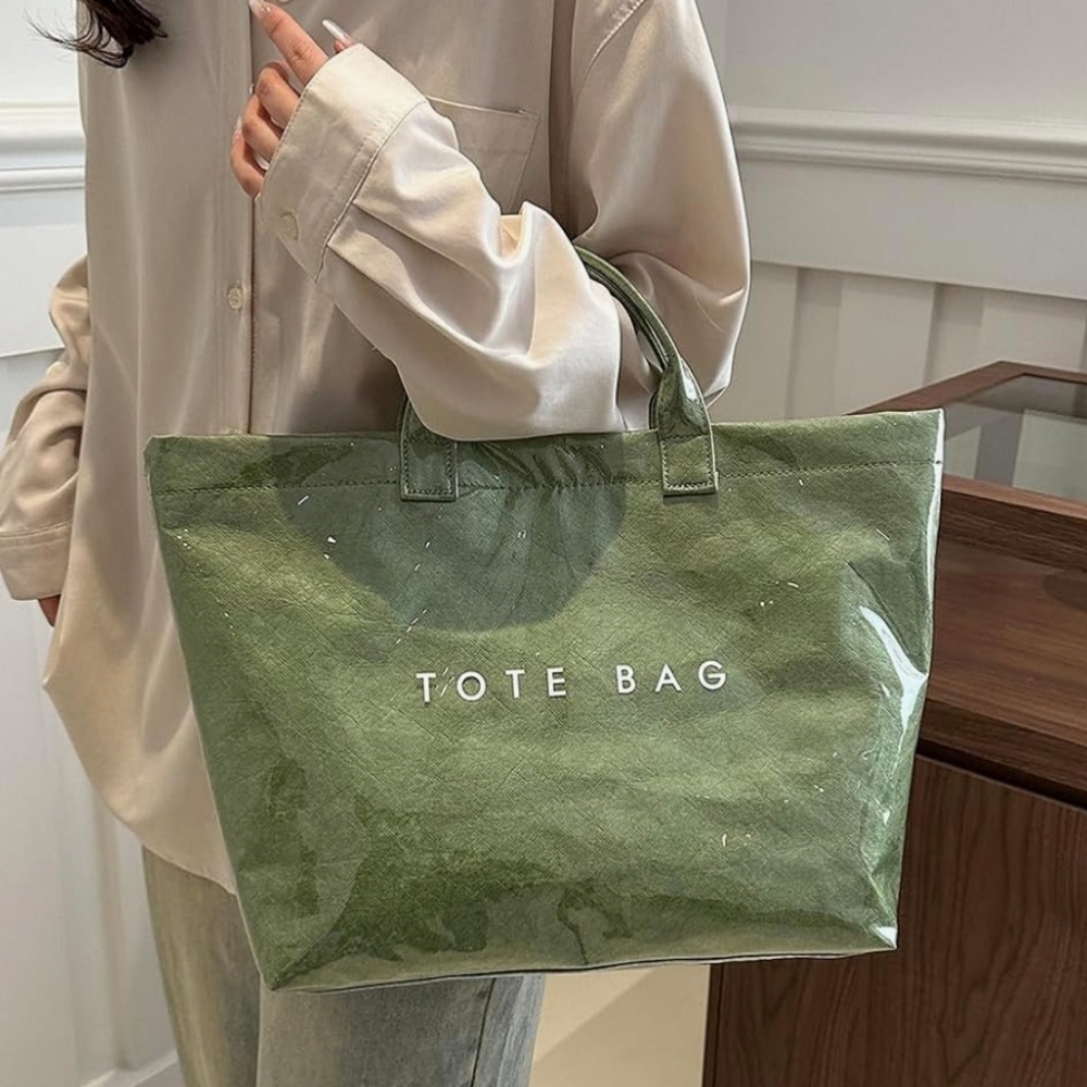 PVC‎ The Tote Bag for Women In Grass Green NEW